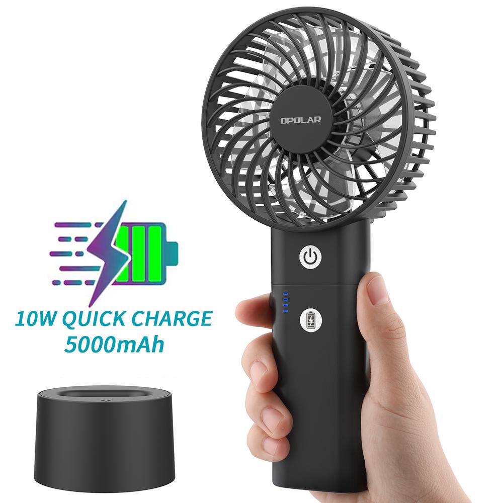 OPOLAR Handheld Personal Fan 5000 mAh, 9 inch opolar