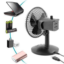 Load image into Gallery viewer, OPOLAR AA Battery Oscillating Desk Fan
