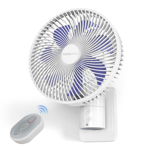 8'' Small Wall Mount Fan with Remote Control
