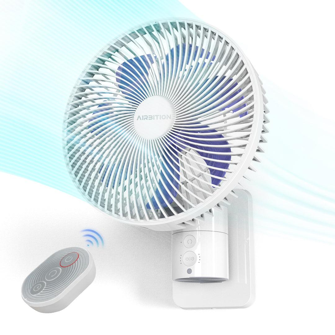 8'' Small Wall Mount Fan with Remote Control