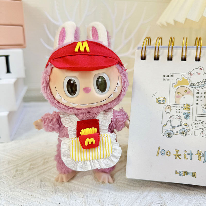 17cm Labubu clothing set - Fun-loving and enchanting(Clothes Only)