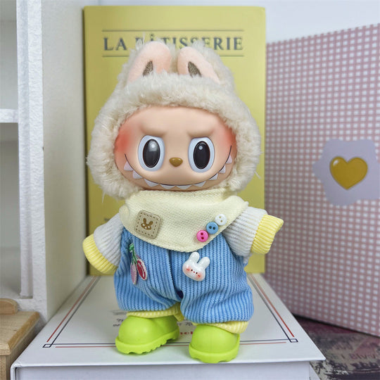 17cm Labubu clothing set - Chic and sporty casual(Clothes Only)