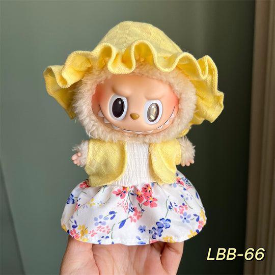 17cm Labubu clothing set - Chic and sporty casual(Clothes Only)