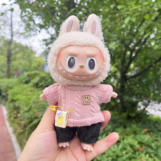 17cm Labubu clothing set -From cozy casual to playful chic(Clothes Only)