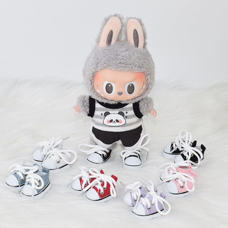 17cm Labubu shoes- Trendy and vibrant casual canvas