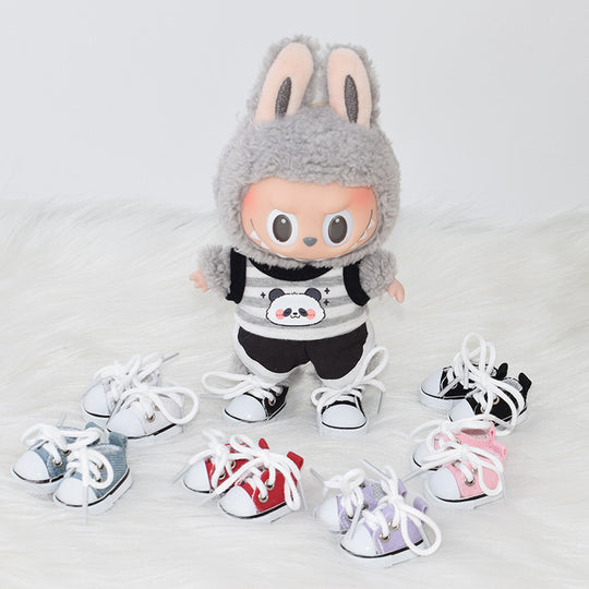 17cm Labubu shoes- Trendy and vibrant casual canvas