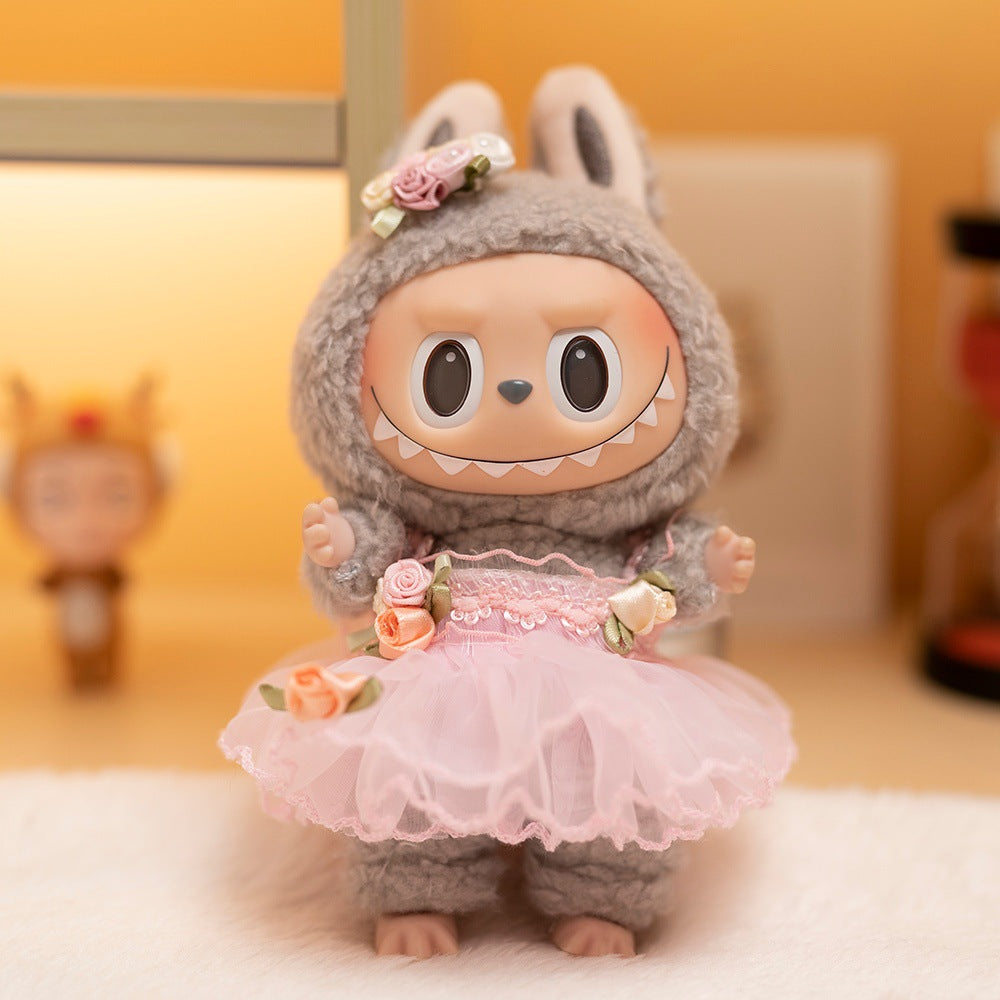 17cm Labubu clothing set - Cute animal-inspired(Clothes Only)