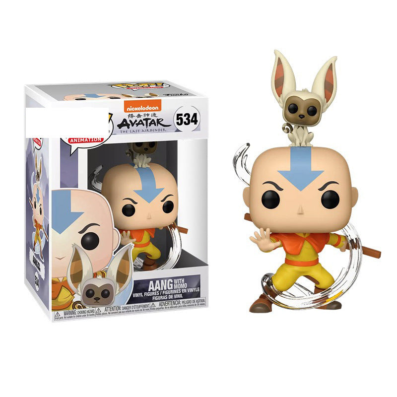FUNKO POP Avatar model figurine An Ang and Monkey figurine ornament