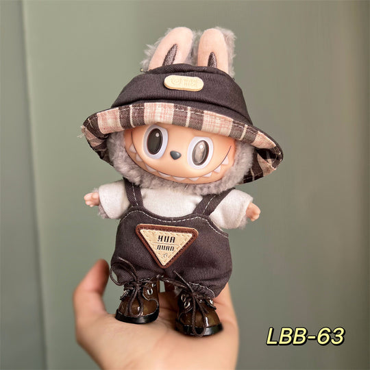 17cm Labubu clothing set - Chic and sporty casual(Clothes Only)