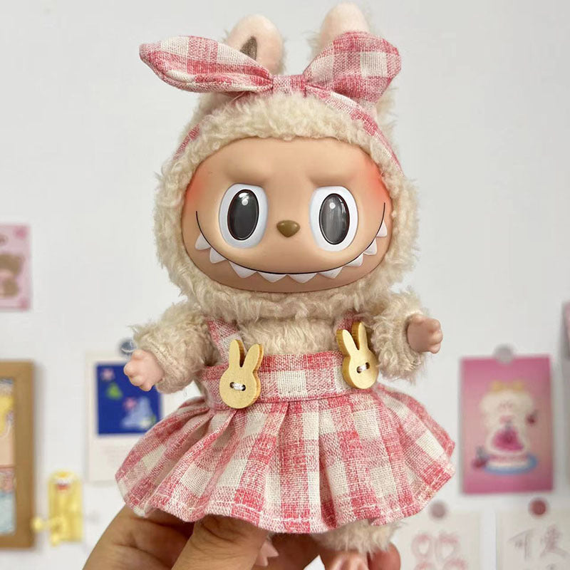 17cm Labubu clothing set - Cute animal-inspired(Clothes Only)