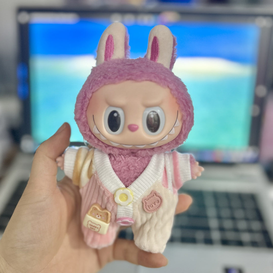 17cm Labubu clothing set -From cozy casual to playful chic(Clothes Only)
