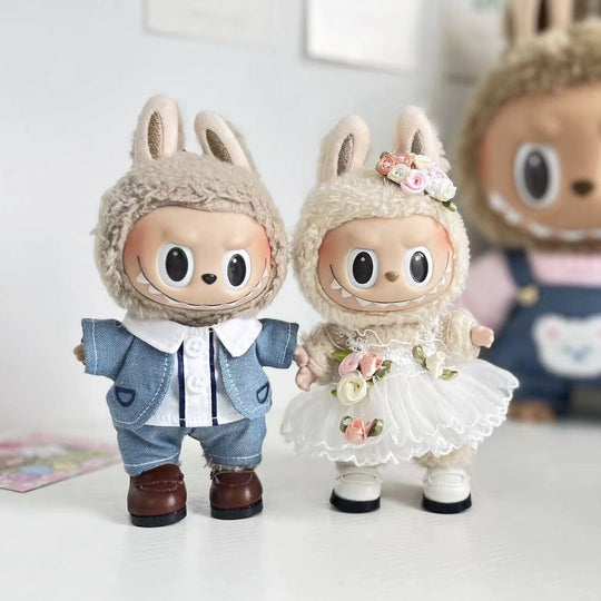 17cm Labubu clothing set - Fun-loving and enchanting(Clothes Only)