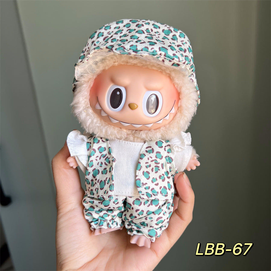 17cm Labubu clothing set - Chic and sporty casual(Clothes Only)