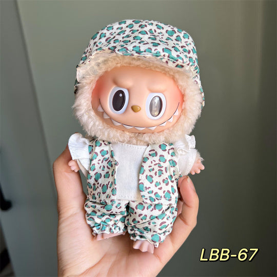 17cm Labubu clothing set - Chic and sporty casual(Clothes Only)