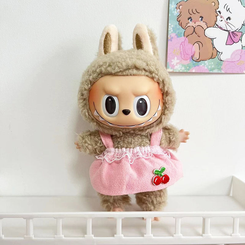 17cm Labubu clothing set - Cute animal-inspired(Clothes Only)