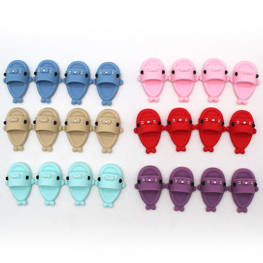 17cm Labubu shoes- Playful summer shark sandals