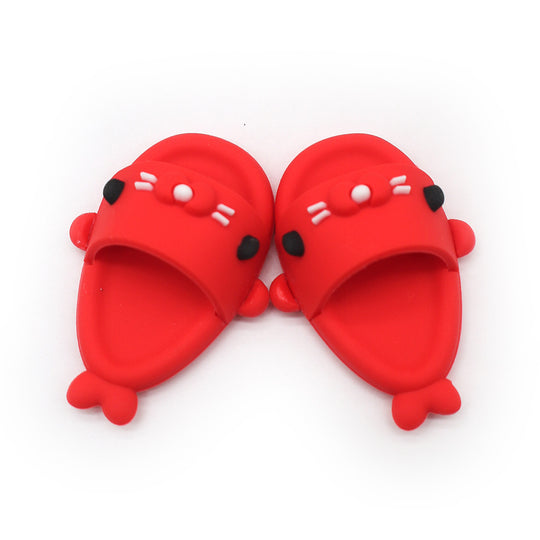 17cm Labubu shoes- Playful summer shark sandals