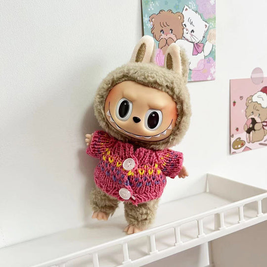 17cm Labubu clothing set - Cute animal-inspired(Clothes Only)