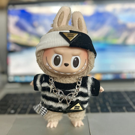 17cm Labubu clothing set -From cozy casual to playful chic(Clothes Only)