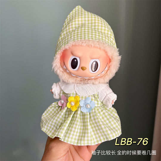 17cm Labubu clothing set - Chic and sporty casual(Clothes Only)