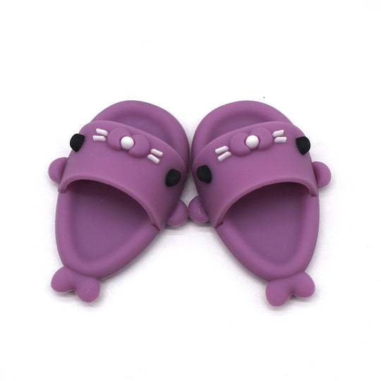 17cm Labubu shoes- Playful summer shark sandals