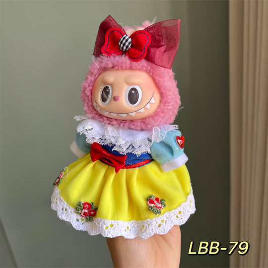 17cm Labubu clothing set - Chic and sporty casual(Clothes Only)