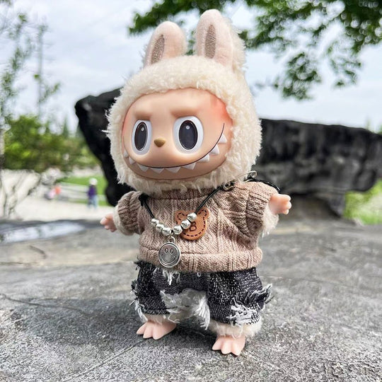 17cm Labubu clothing set -From cozy casual to playful chic(Clothes Only)