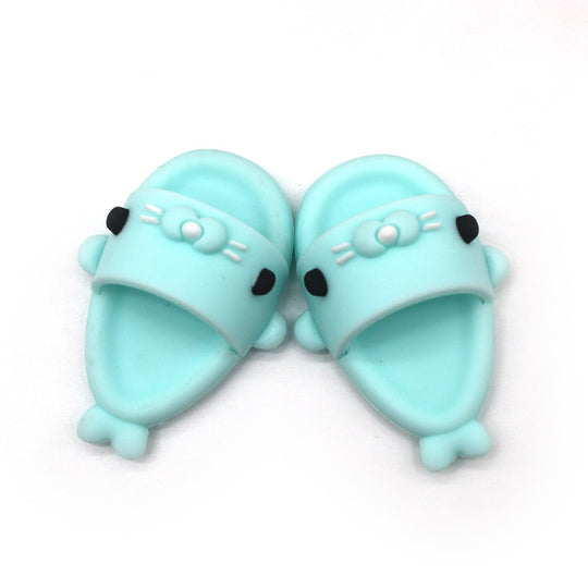 17cm Labubu shoes- Playful summer shark sandals