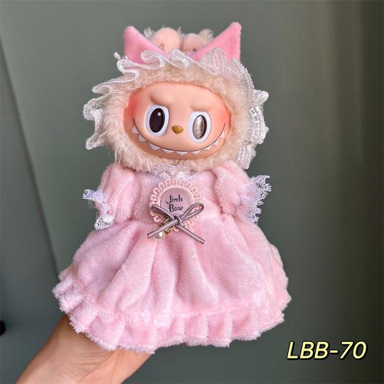 17cm Labubu clothing set - Chic and sporty casual(Clothes Only)