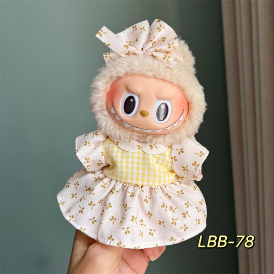 17cm Labubu clothing set - Chic and sporty casual(Clothes Only)