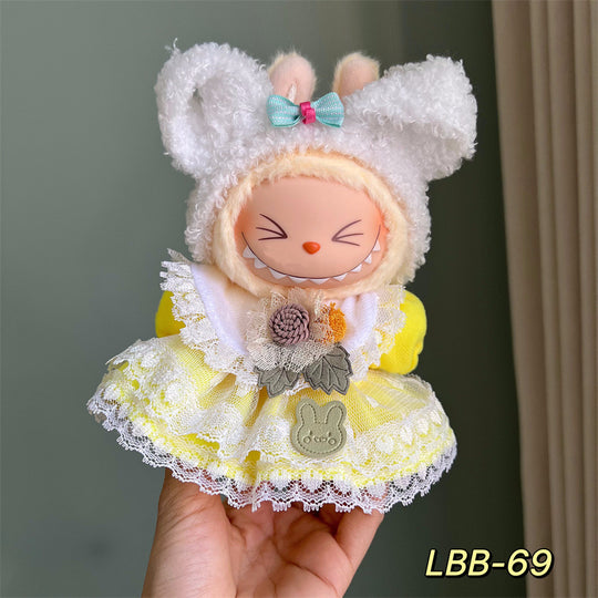 17cm Labubu clothing set - Chic and sporty casual(Clothes Only)