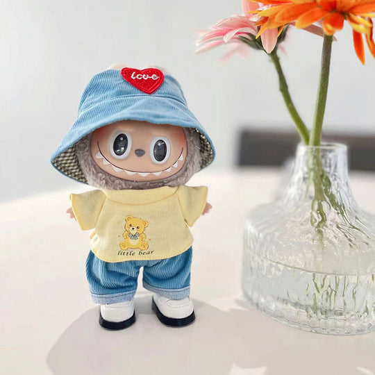 17cm Labubu clothing set - Fun-loving and enchanting(Clothes Only)