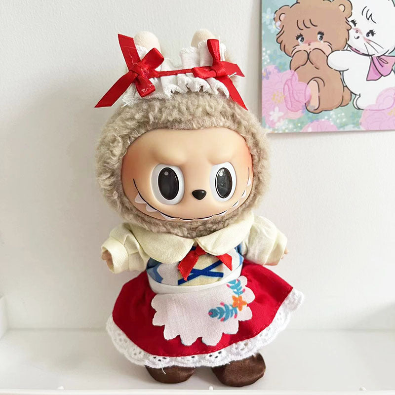 17cm Labubu clothing set - Cute animal-inspired(Clothes Only)
