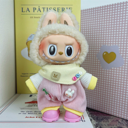 17cm Labubu clothing set - Chic and sporty casual(Clothes Only)