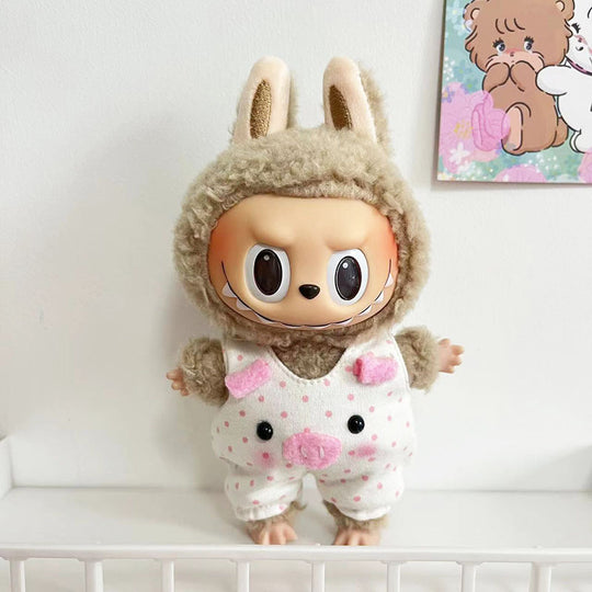 17cm Labubu clothing set - Cute animal-inspired(Clothes Only)