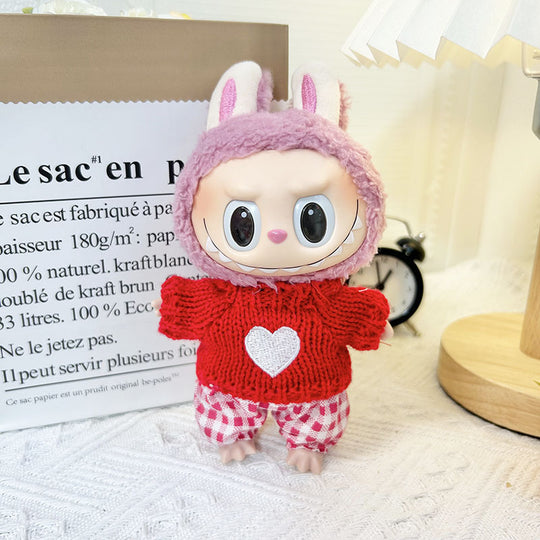 17cm Labubu clothing set - Lively and heart-melting(Clothes Only)