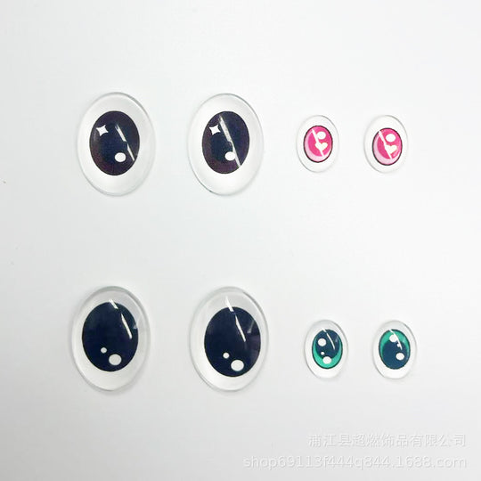 17cm Labubu accessories - Customizable colorful eyes