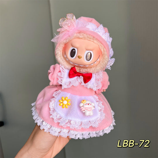 17cm Labubu clothing set - Chic and sporty casual(Clothes Only)