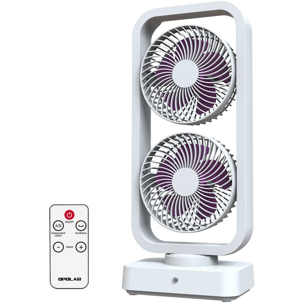 OPOLAR 10000mAh Battery Operated Oscillating Tower Fan with Remote
