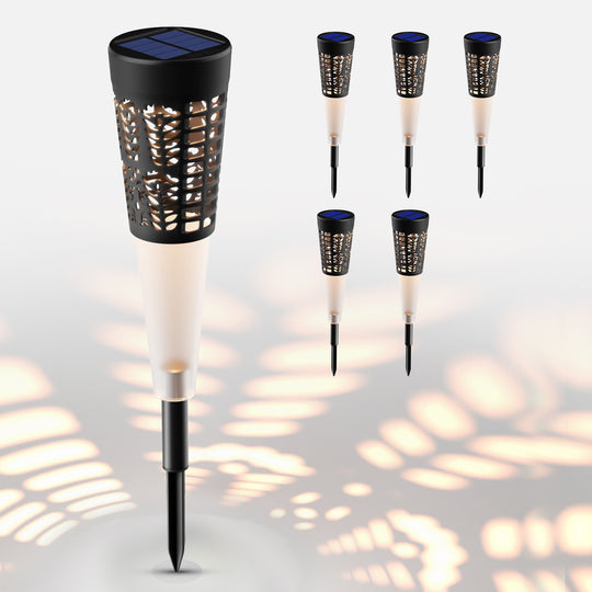 6 Pack  Solar Lights Outdoor, Solar Pathway Lights Decorative