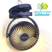OPOLAR Camping Lantern Clip On Fan | 5000mAh/10000mAh