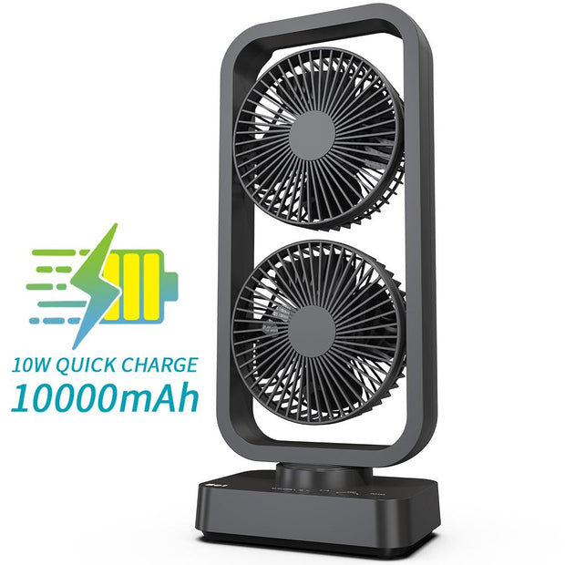 10000 mAh Rechargeable Tower Fan, Desk Fan