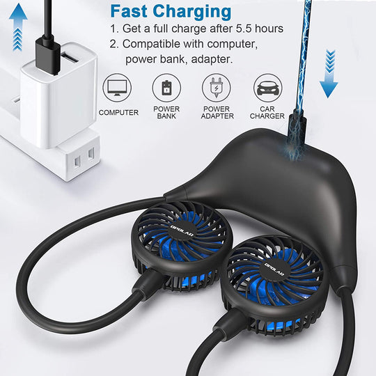 OPOLAR Portable Neck Fan | 5000mAh/10000mAh