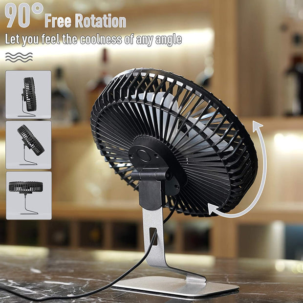 OPOLAR 6'' USB Desk Fan