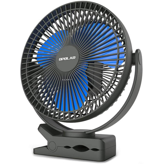 OPOLAR Clip on Fan | 10000 mAh Rechargeable Battery, 8 inch