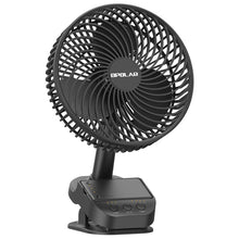 Load image into Gallery viewer, OPOLAR 10000mAh Battery Operated Oscillating Clip Fan with Timer, 5 Speeds
