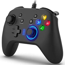 Load image into Gallery viewer, Wired Gaming Controller, Joystick Gamepad with Dual-Vibration PC Game Controller Compatible with PS3, Switch, Windows 10/8/7 PC, Laptop, TV Box, Android Mobile Phones, 6.5 ft USB Cable
