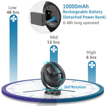 Load image into Gallery viewer, OPOLAR Cooling Misting Fan Clip On Fan | 10000mAh 8 Inch
