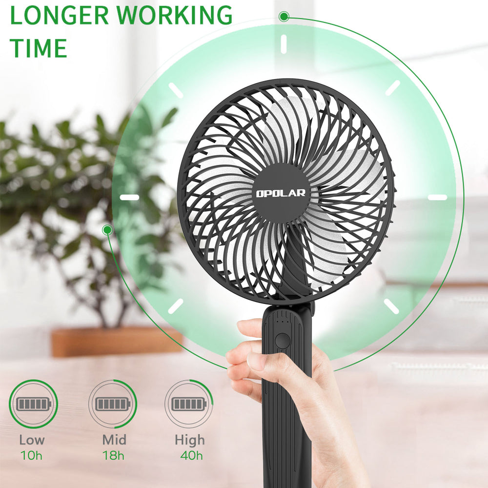 OPOLAR Biggest Handheld Fan with Superpower Battery (10000mAh)