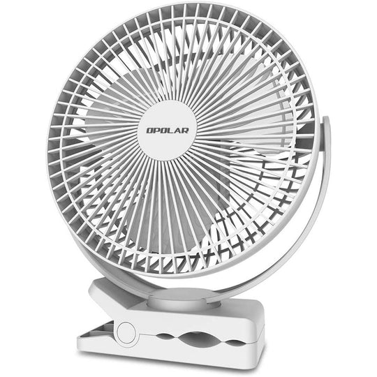 OPOLAR Clip on Fan | 10000 mAh Rechargeable Battery, 8 inch